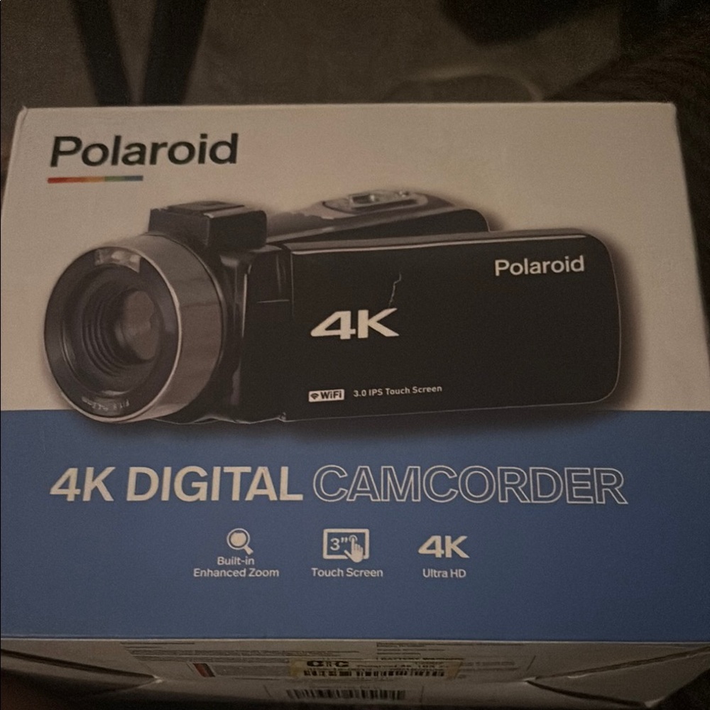 Polaroid Black 4K Video Camcorder